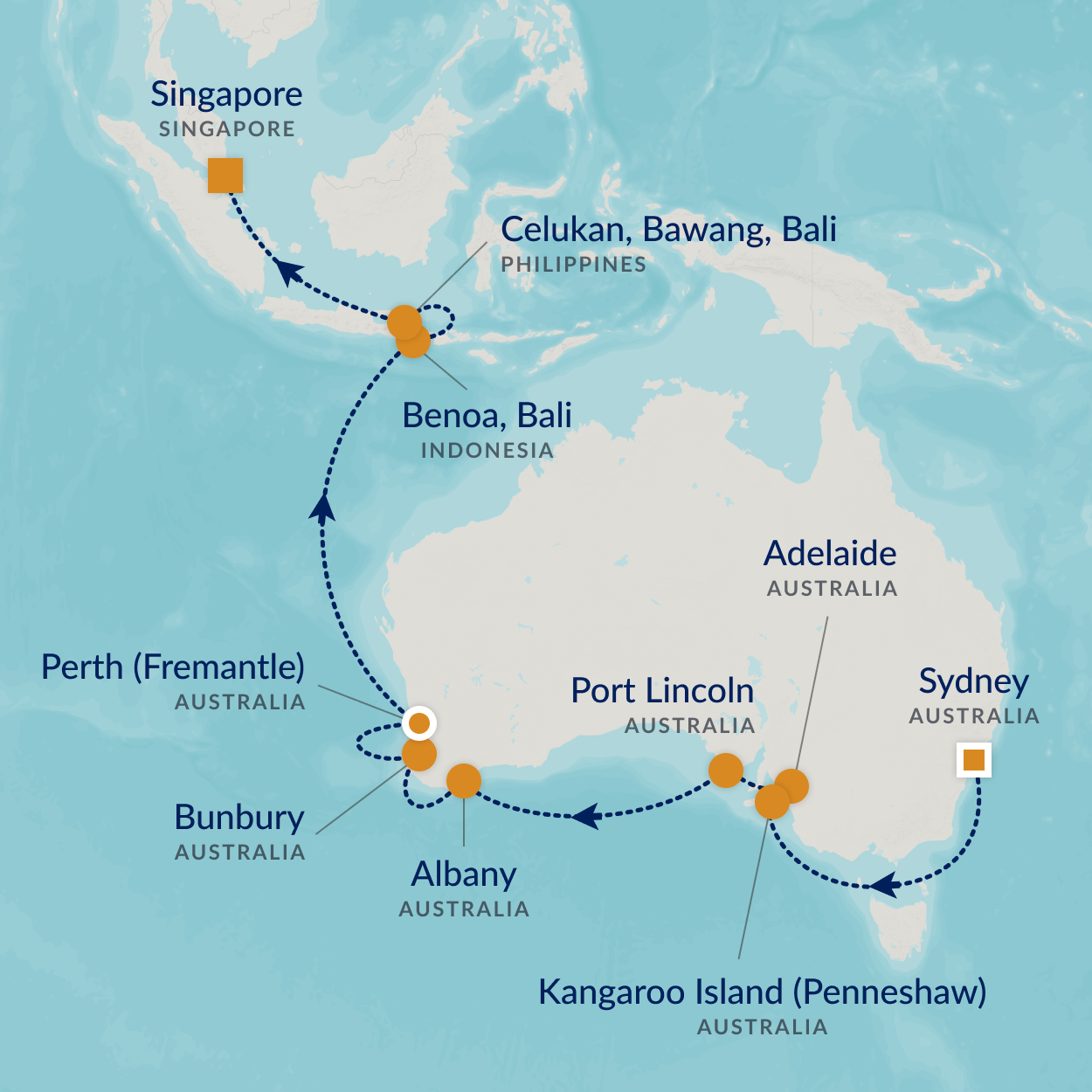 cruise map